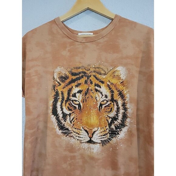 Caution To The Wind Tiger Face T Shirt Dress Size S/M - Picture 2 of 4
